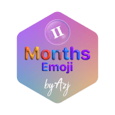 Months Emoji II by AZJ