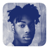 Pixels Blue