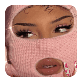 pink ski mask