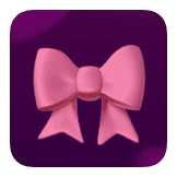 Bow sticker  ྀིྀི