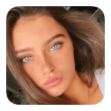 cute freckles with lashes