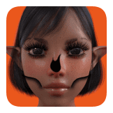 random halloween face