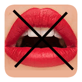 Without red lips