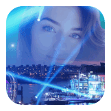 Lighting City Photo Frame