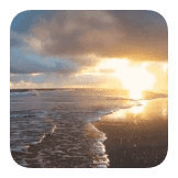 Beach at sunset