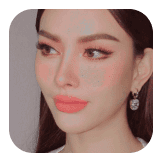 peach makeup