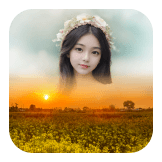 Flower Garden Photo Frame