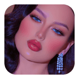 Lashes Blue Makeup