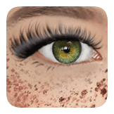 Eyelashes Green Eye