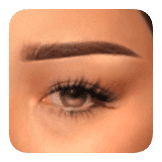 Straight Eyebrows