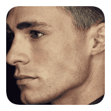 Sharp jawline