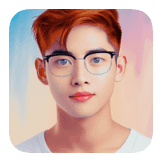Boy hair red