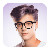 Glasses glow face Haider